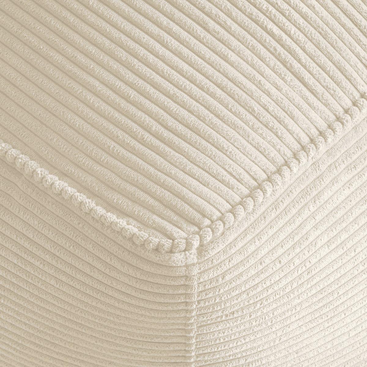 Sedací vak CAROLINE, bílý manšestr, max. 90 kg - bílá, Moderní, textil (75/84/88cm) - Mömax