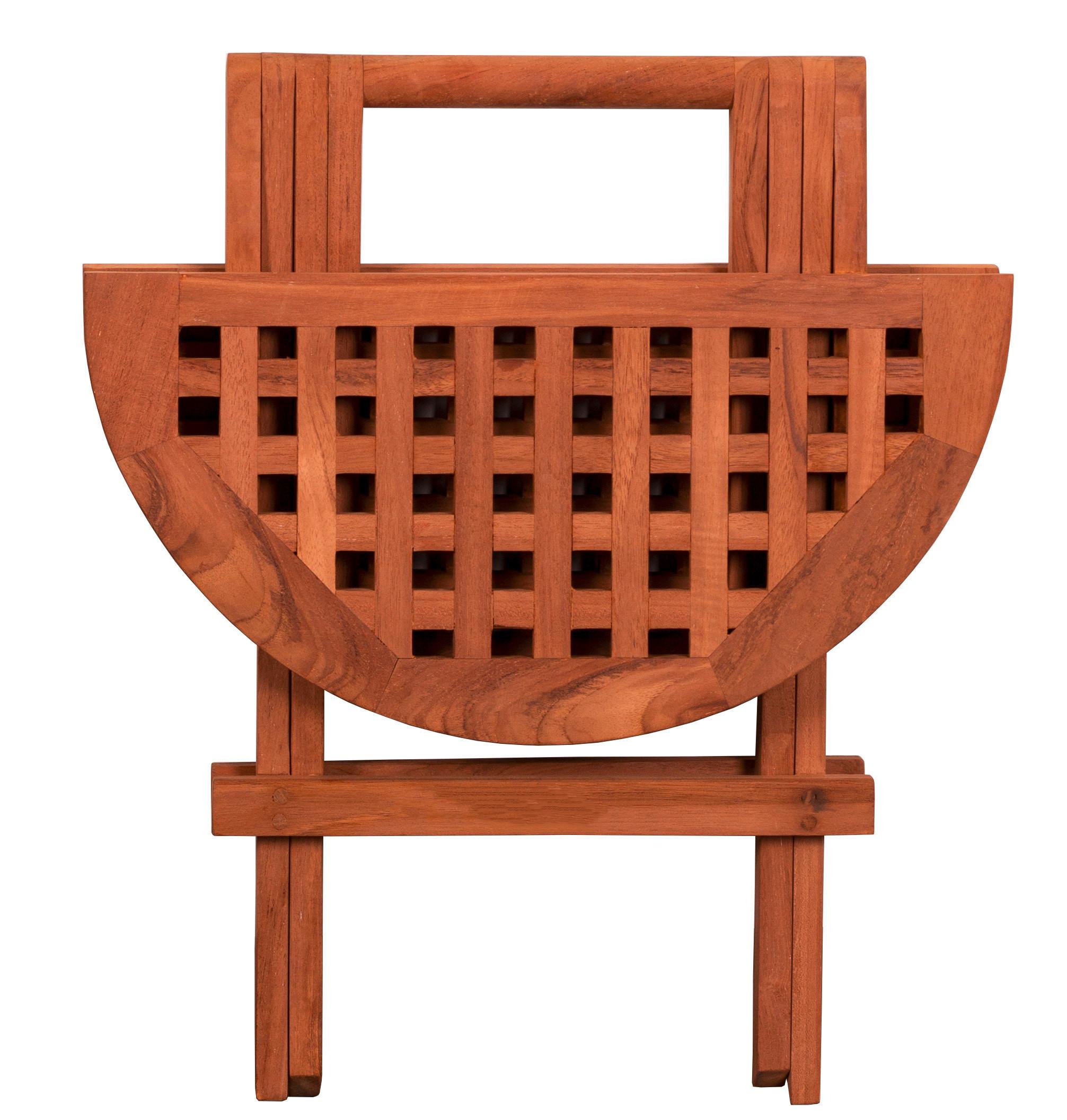 Gartenbeistelltisch Klappbar, Woodie aus Teakholz L: 50 cm