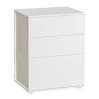Nachttisch Nightstand - Beige/Weiß, MODERN, Holzwerkstoff (45/58,7/35cm) - MID.YOU