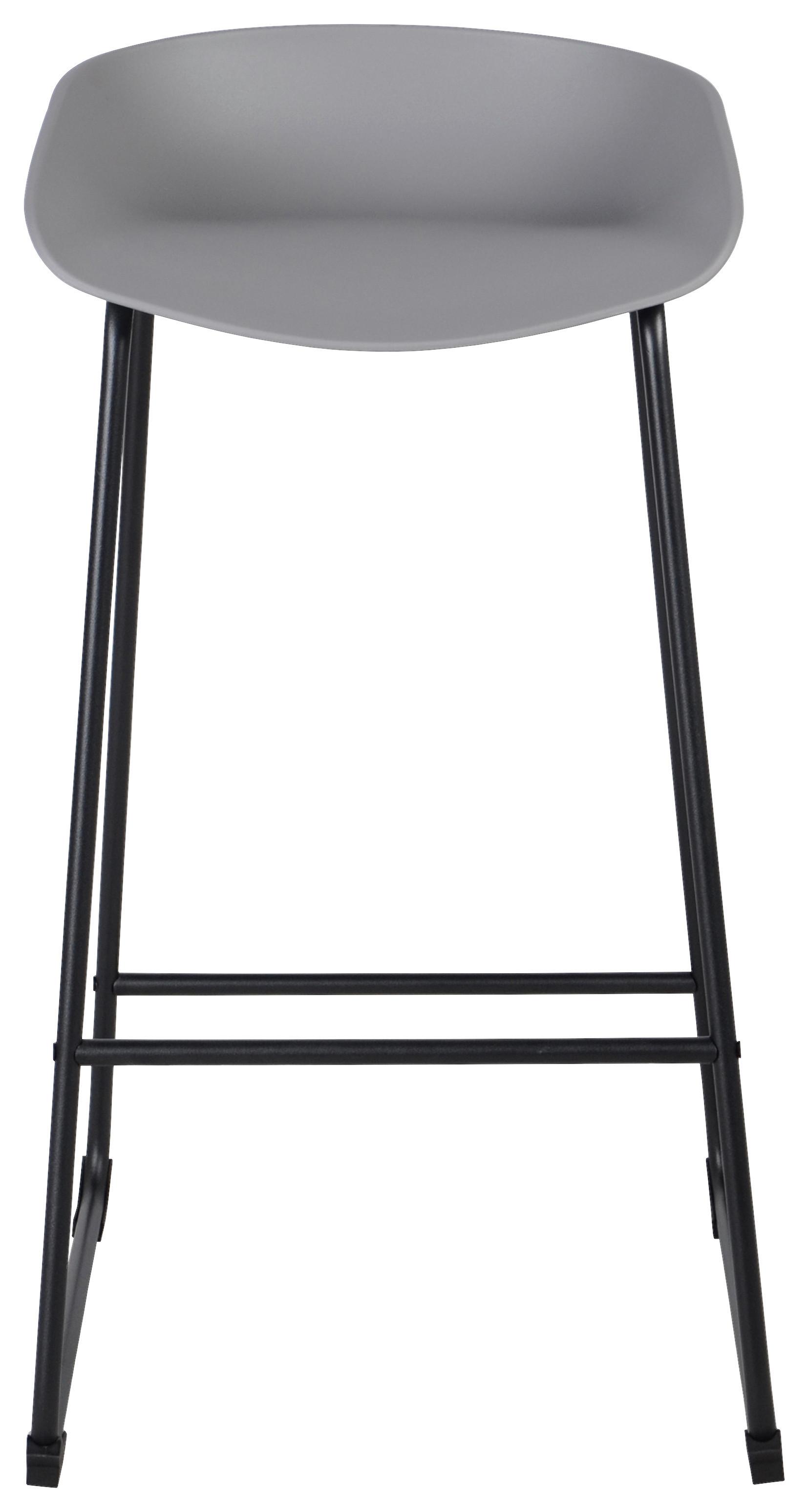 BAROVÁ ŽIDLE VEGAS - šedá/černá, Moderní, kov/plast (47/84/48cm) - Based