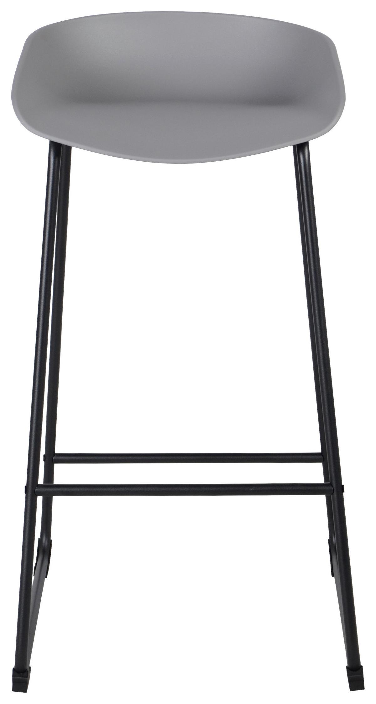 BAROVÁ ŽIDLE VEGAS - šedá/černá, Moderní, kov/plast (47/84/48cm) - Based