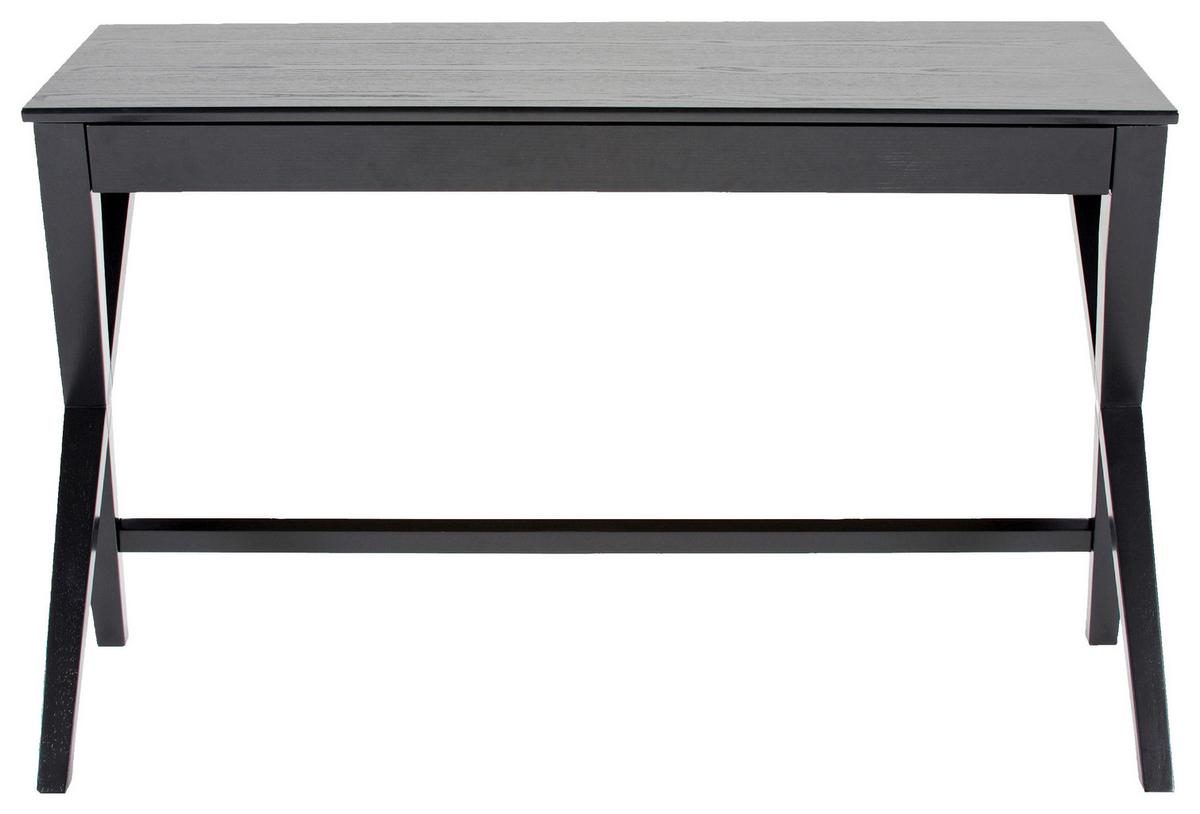 Schreibtisch Mit Stauraum Bxh 120x75 Cm Writex Schwarz - Schwarz, Trend, Holz/Holzwerkstoff (120/60/75cm) - MID.YOU