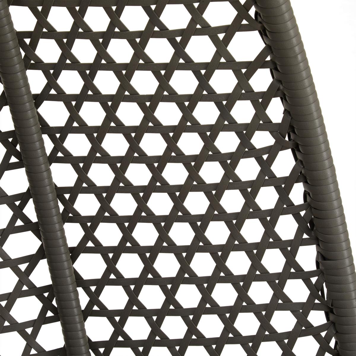 Závesné kreslo Bari - sivá/svetlosivá, Modern, kov/textil (130/201/116cm) - Bessagi Garden