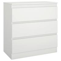 Komód Mara 2 Mara 2 Fehér 77/80,4/42cm - fehér, Trend, fa (77/80,4/42cm)