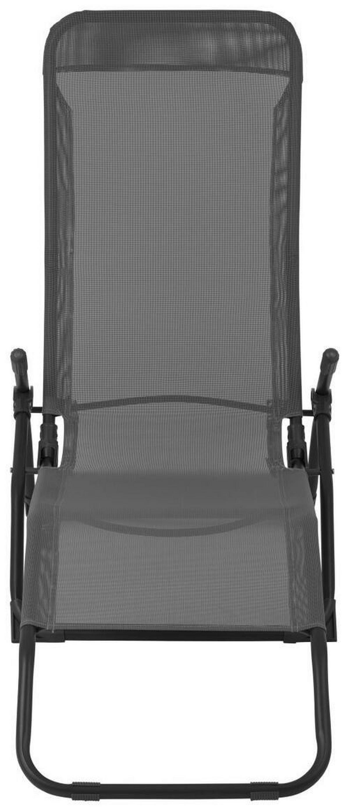 LEŽADLO NA OPAĽOVANIE GEORG - antracitová, Modern, textil/plast (145/98/59cm) - Mömax