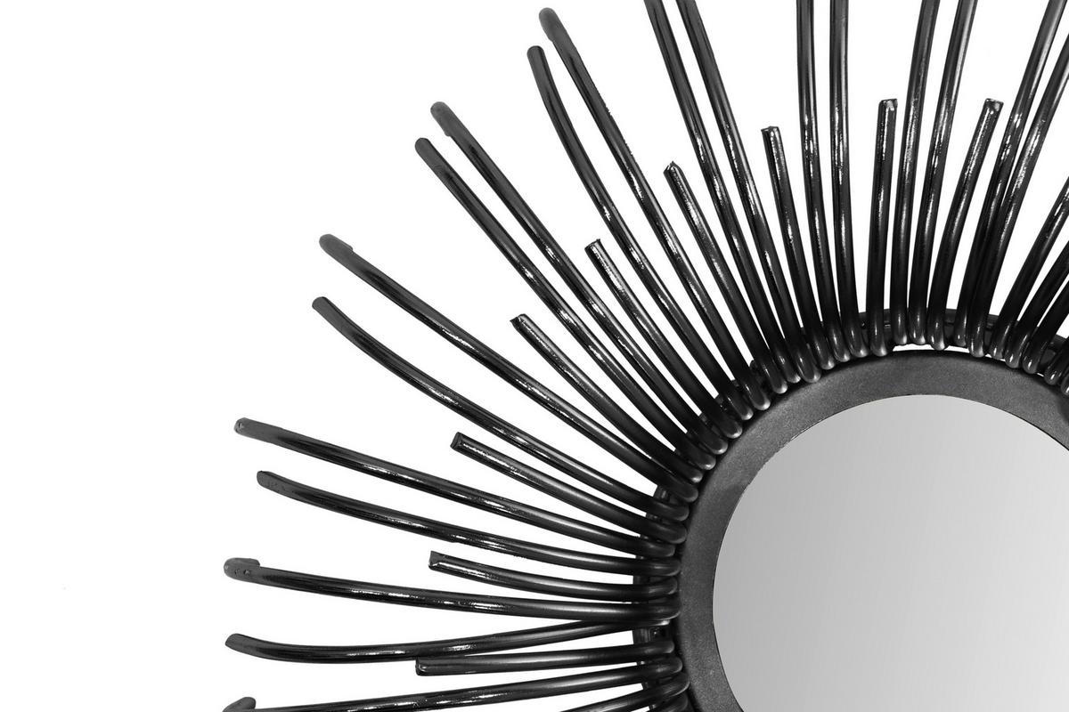 Spiegelset Duke 525 4-Er Set Schwarz - Schwarz, Basics, Metall (38/38/8cm) - Kayoom