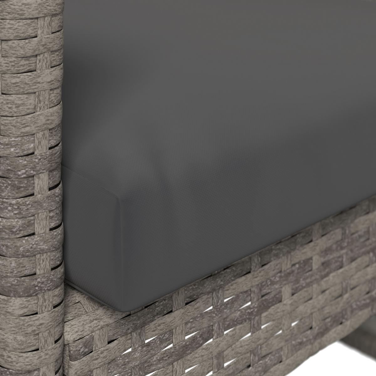 SÚPRAVA ZÁHRADNÉHO NÁBYTKU MICHELLE 2 - číra/svetlosivá, Basics, kov/textil