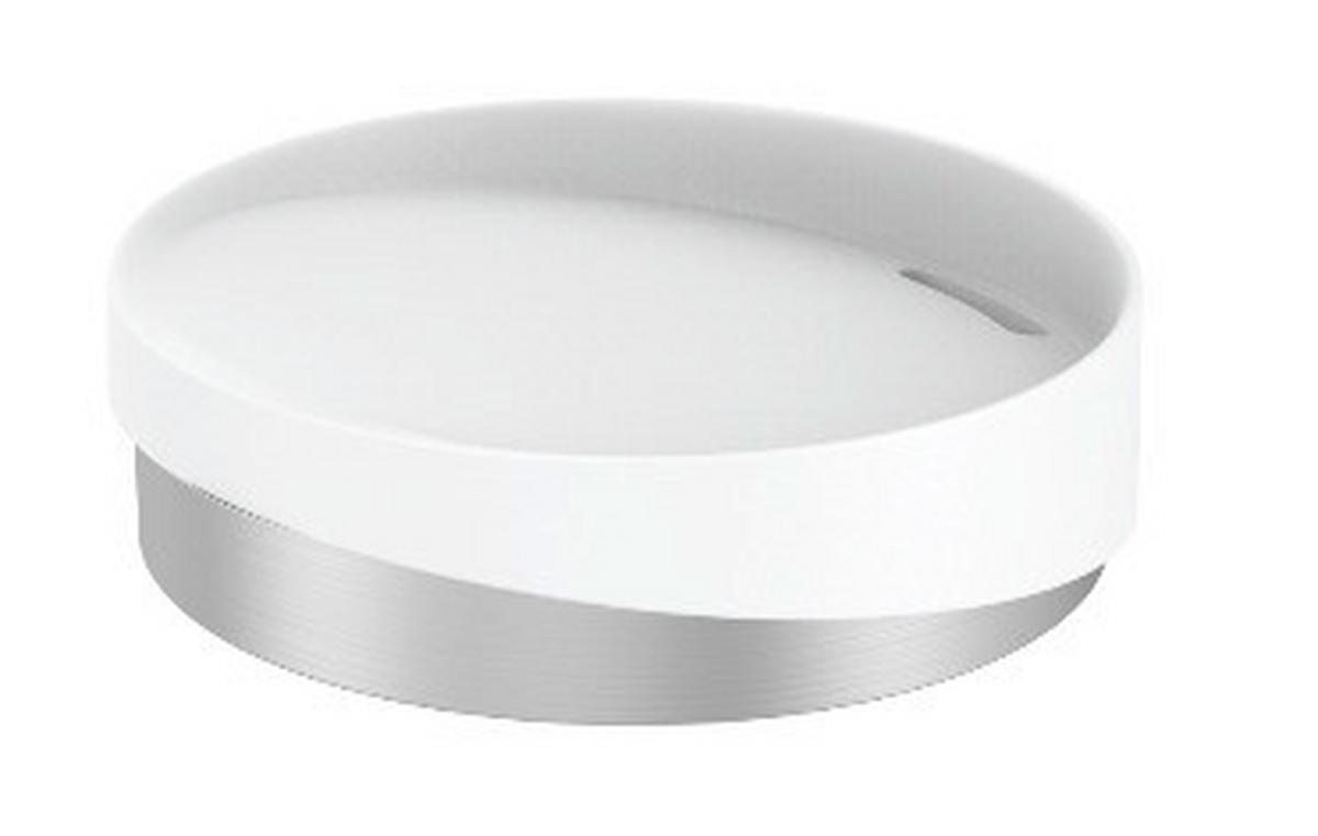 Miska na mydlo Chris - biela, Modern, kov/plast (11/3cm) - Premium Living