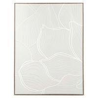 Obraz na plátně Denise, 100/140cm - bílá/přírodní barvy, kompozitní dřevo/textil (100/140cm) - Premium Living