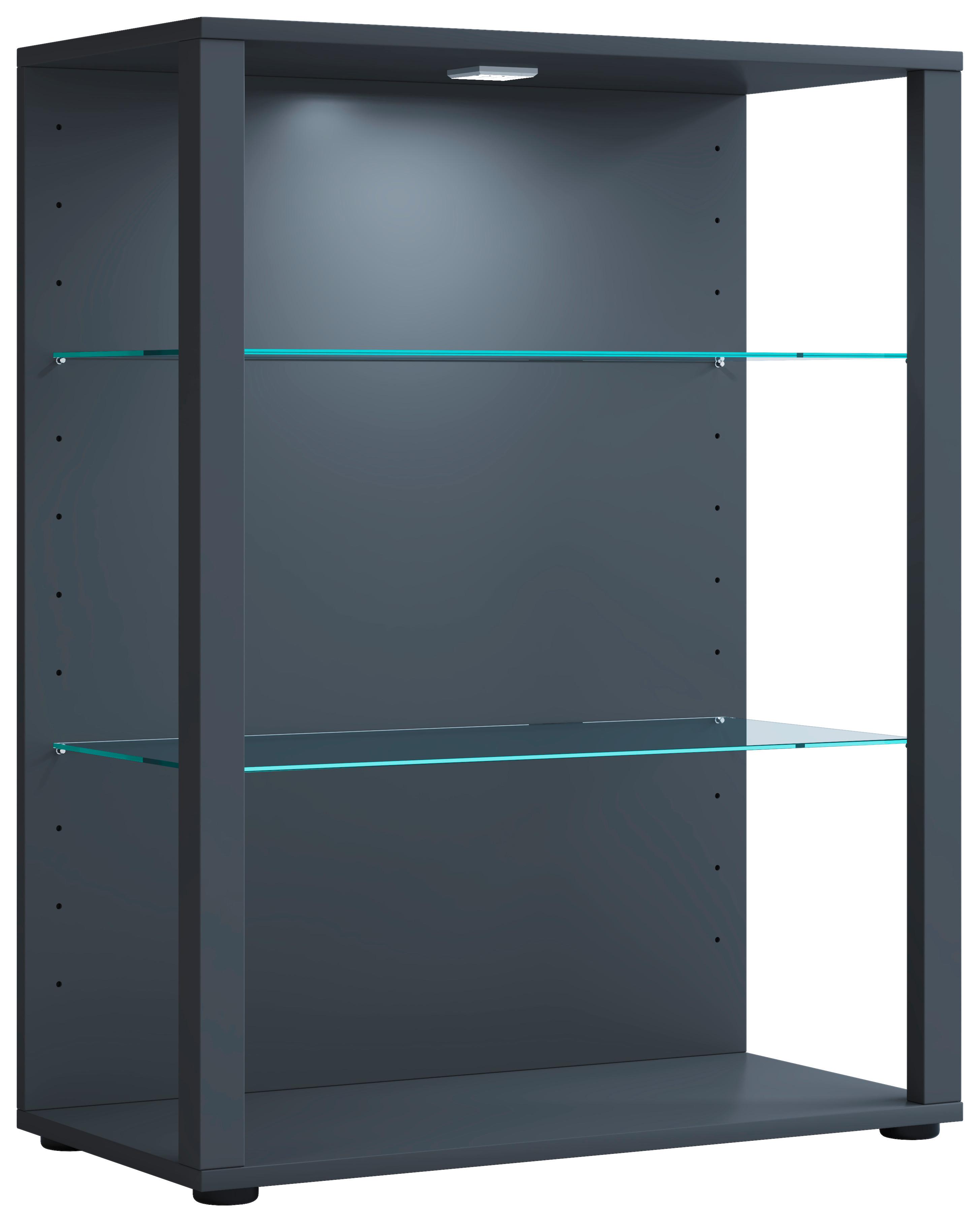 Vitrine Glasol Xl B: 70 Cm Stehend Anthrazit