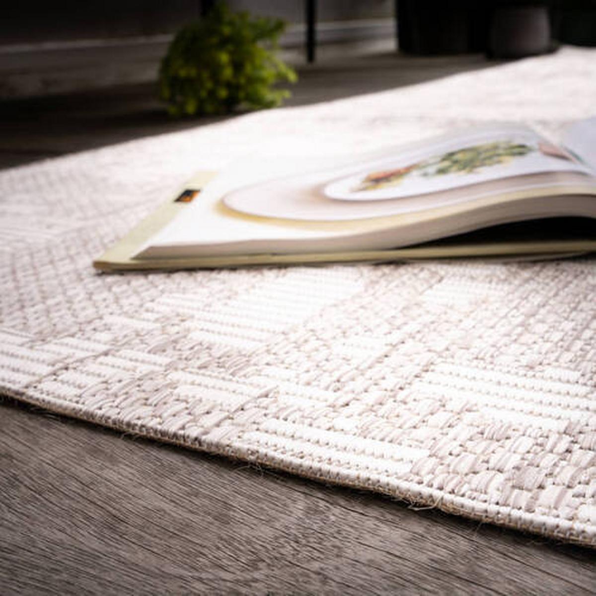Flachwebteppich My Tallinn 542 - Taupe, Design, Textil (240/340cm) - Obsession