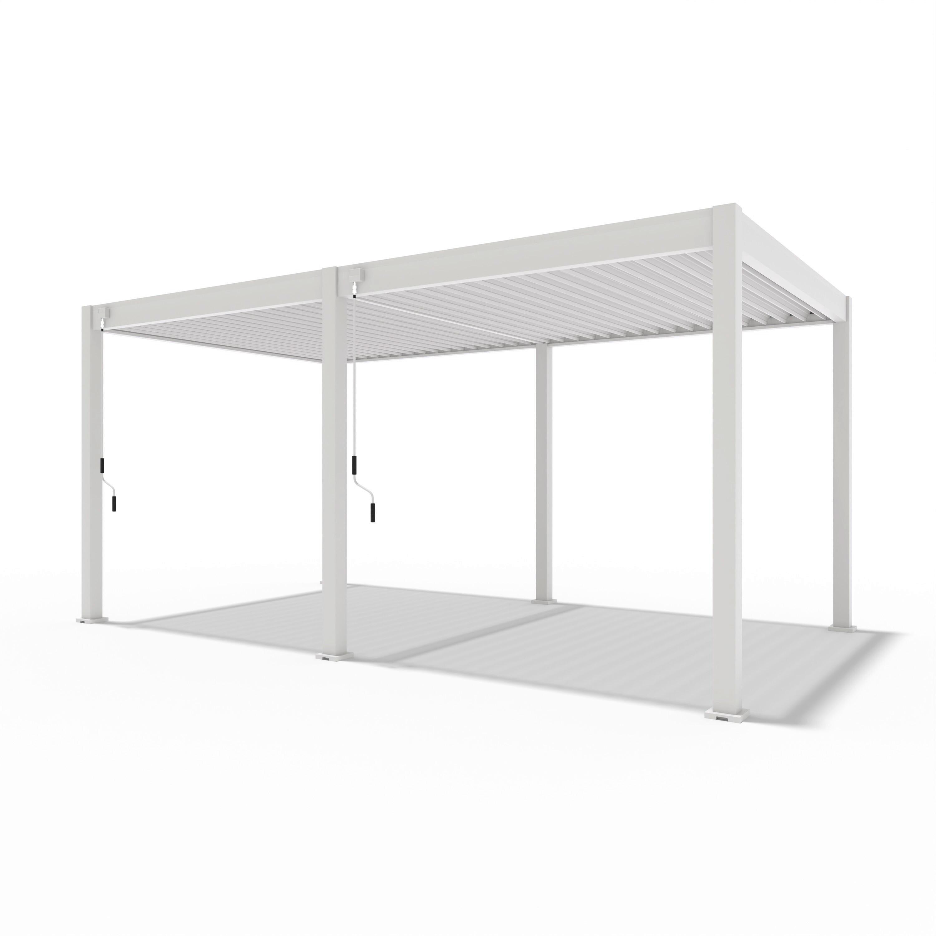 Pergoline Trumpf, 300x530 cm wetterbeständig, Ivory sand - Perlmutt, Basics, Metall (300/255/530cm) - Gardenson