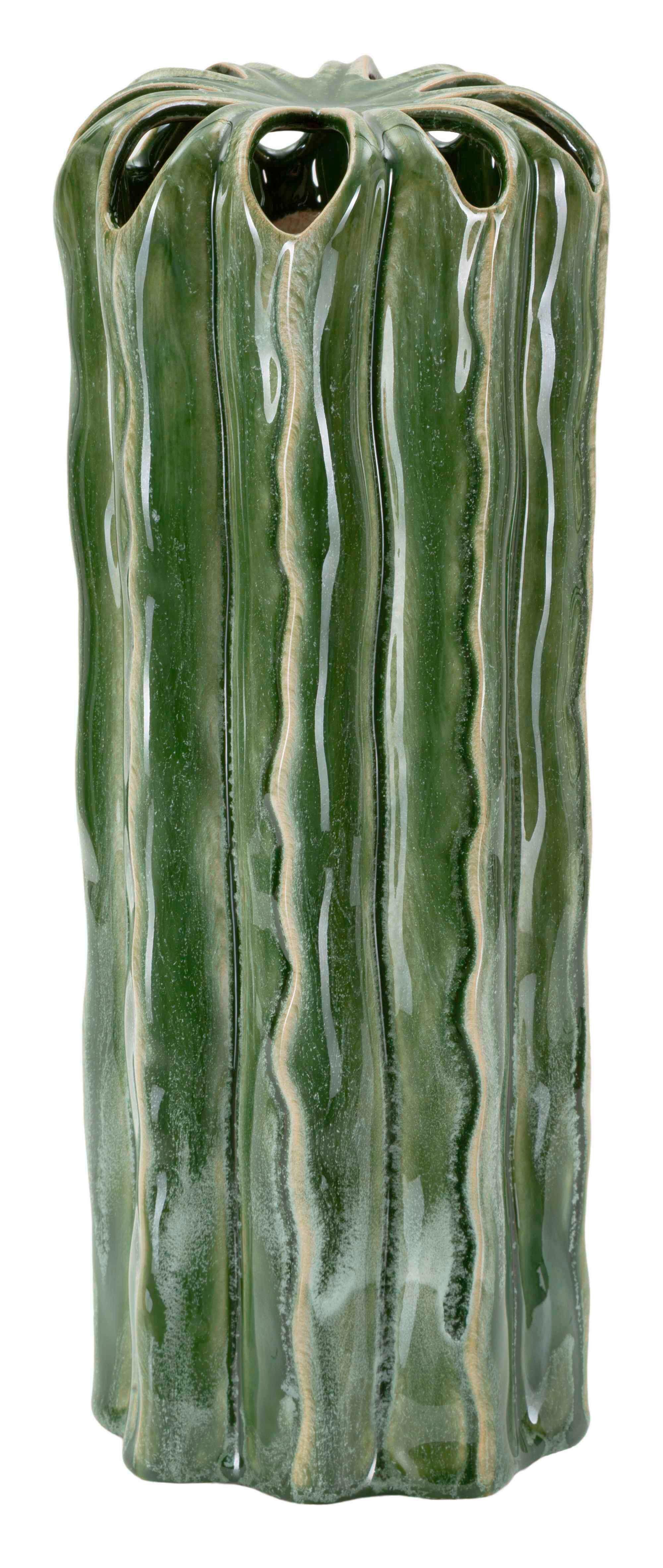 Vase Tall Cactus Pot Grün B: 12 cm