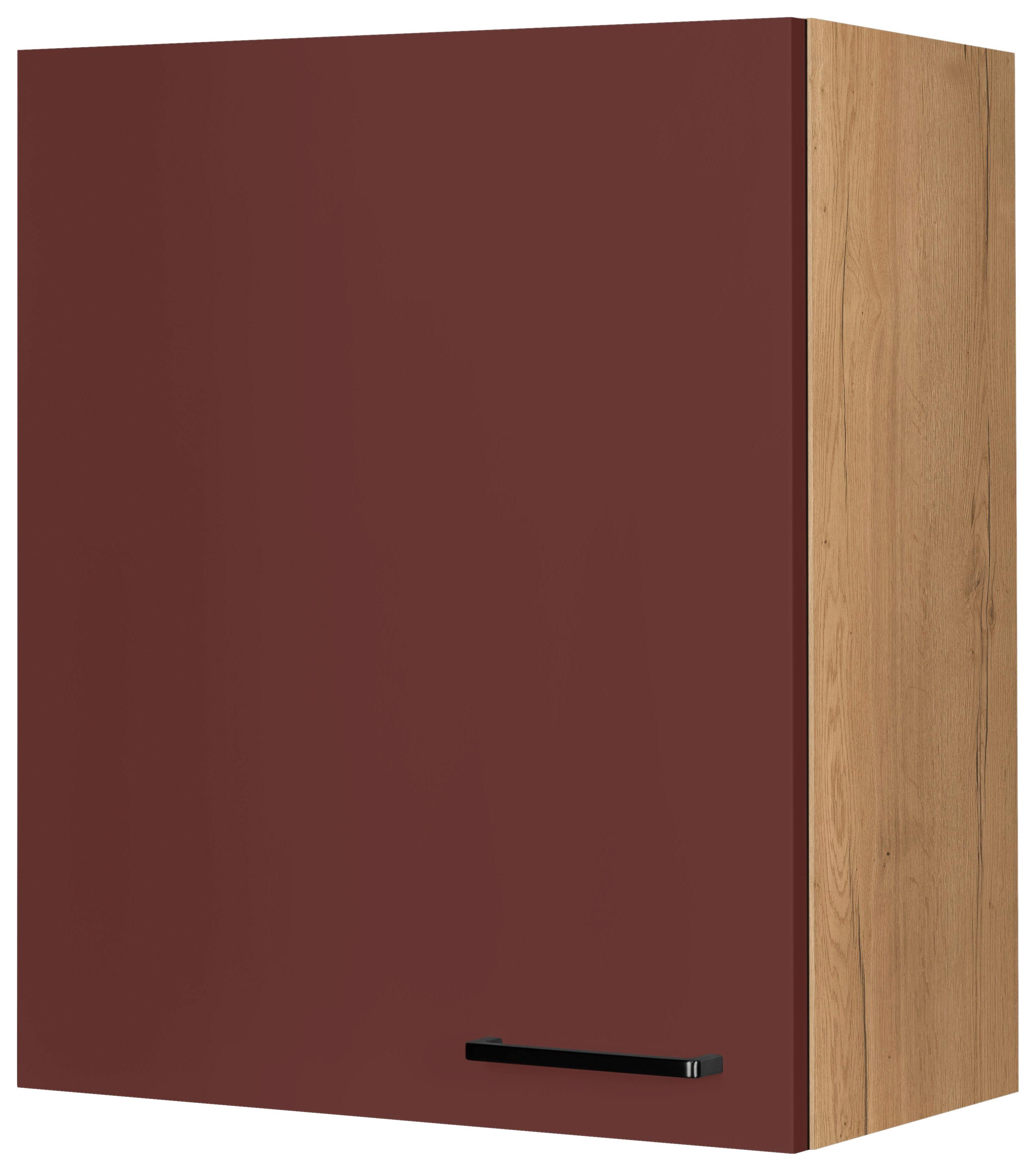 Küchenoberschrank Easytouch - Eichefarben/Rot, MODERN, Holzwerkstoff (60/72/35cm) - Nobilia