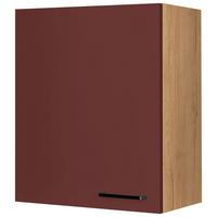 Küchenoberschrank Easytouch - Eichefarben/Rot, MODERN, Holzwerkstoff (60/72/35cm) - Nobilia