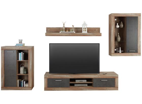 Obývacia Stena Jao - farby borovice/sivá, Moderný, kov/kompozitné drevo (298-318/196/41cm) - Modern Living Obývacia Stena Jao - farby borovice/sivá, Moderný, kov/kompozitné drevo (298-318/196/41cm) - Modern Living