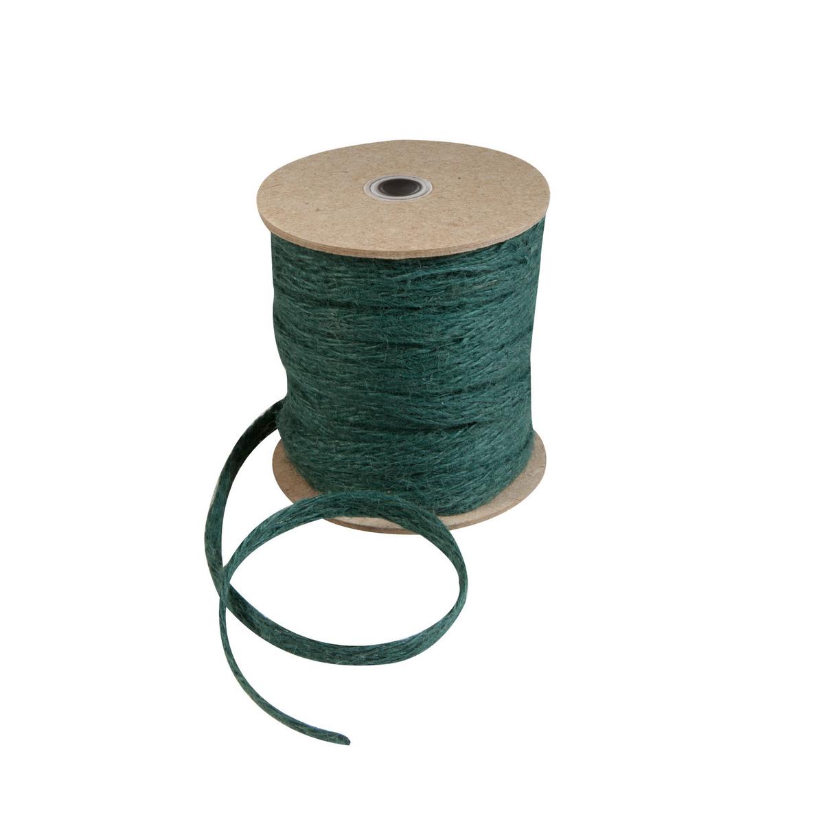 Dekoband, Grün, Jute, 20 Meter 06878 Jute Dekoband 1cm X 20m - Grün, Basics, Textil (2000/1cm) - Windhager