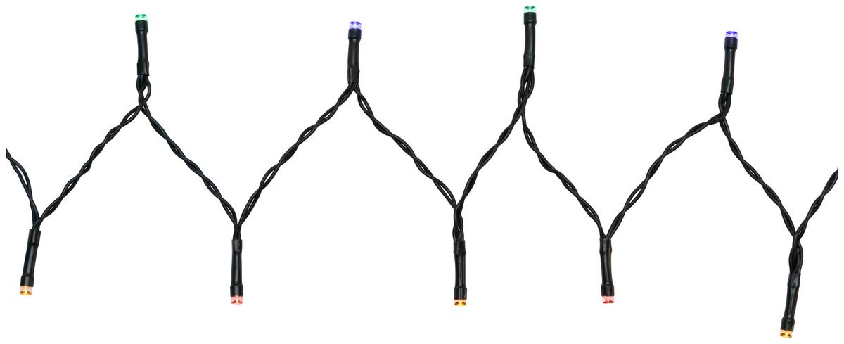 SVĚTELNÝ ŘETĚZ ÖI - tmavě zelená, Romantický / Rustikální, plast (712,5cm) - Mömax