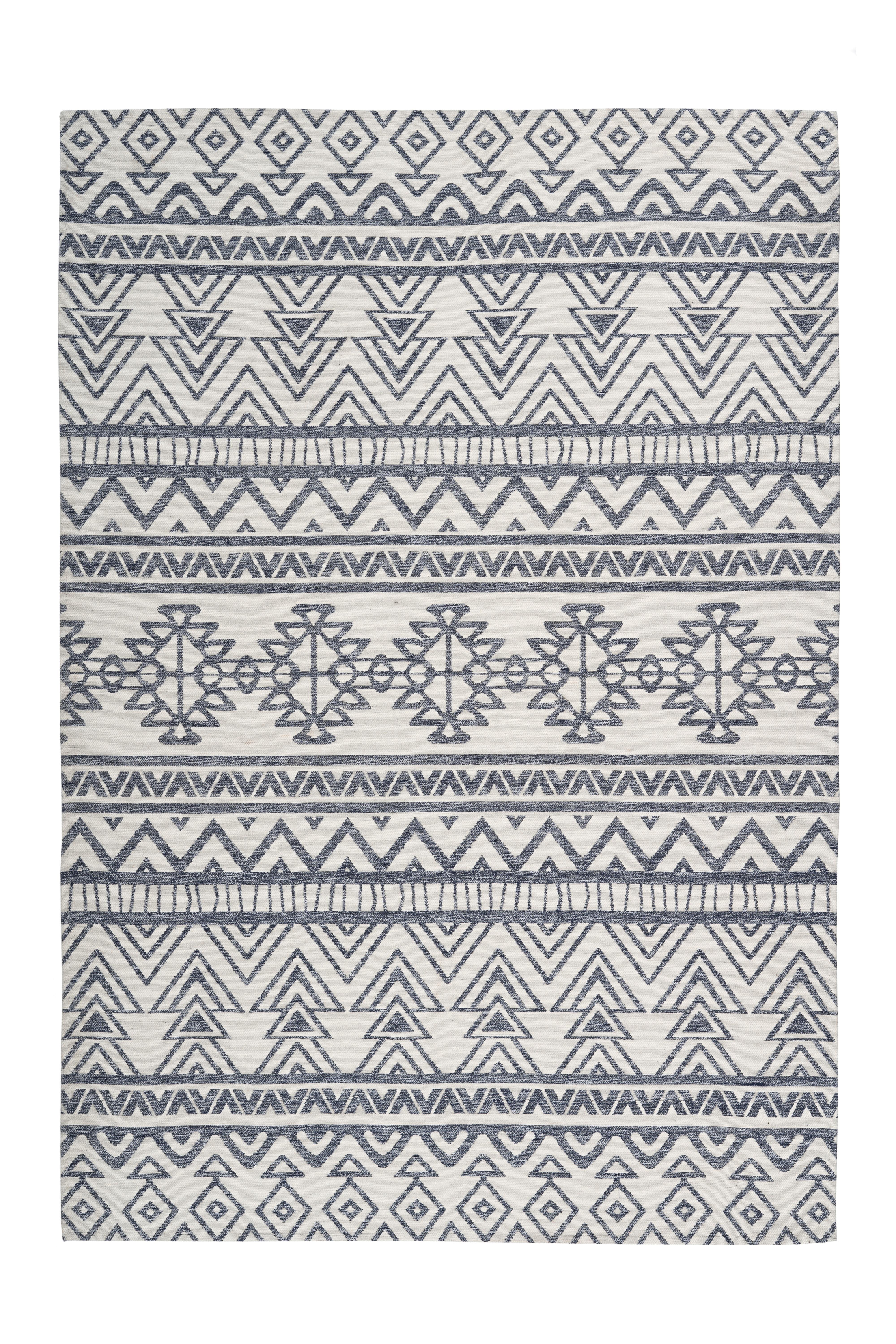 Webteppich Anthrazit/creme Yoga 200x290 Cm - Anthrazit/Creme, Basics, Textil (200/290cm) - Kayoom