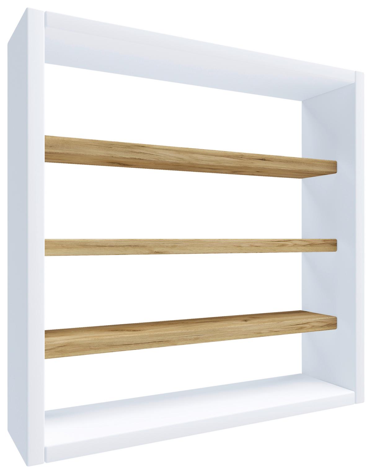 Wandregal Osado Weiß Honigeiche Dekor - Honigeiche/Weiß, Design, Holzwerkstoff (40/40/10cm) - MID.YOU