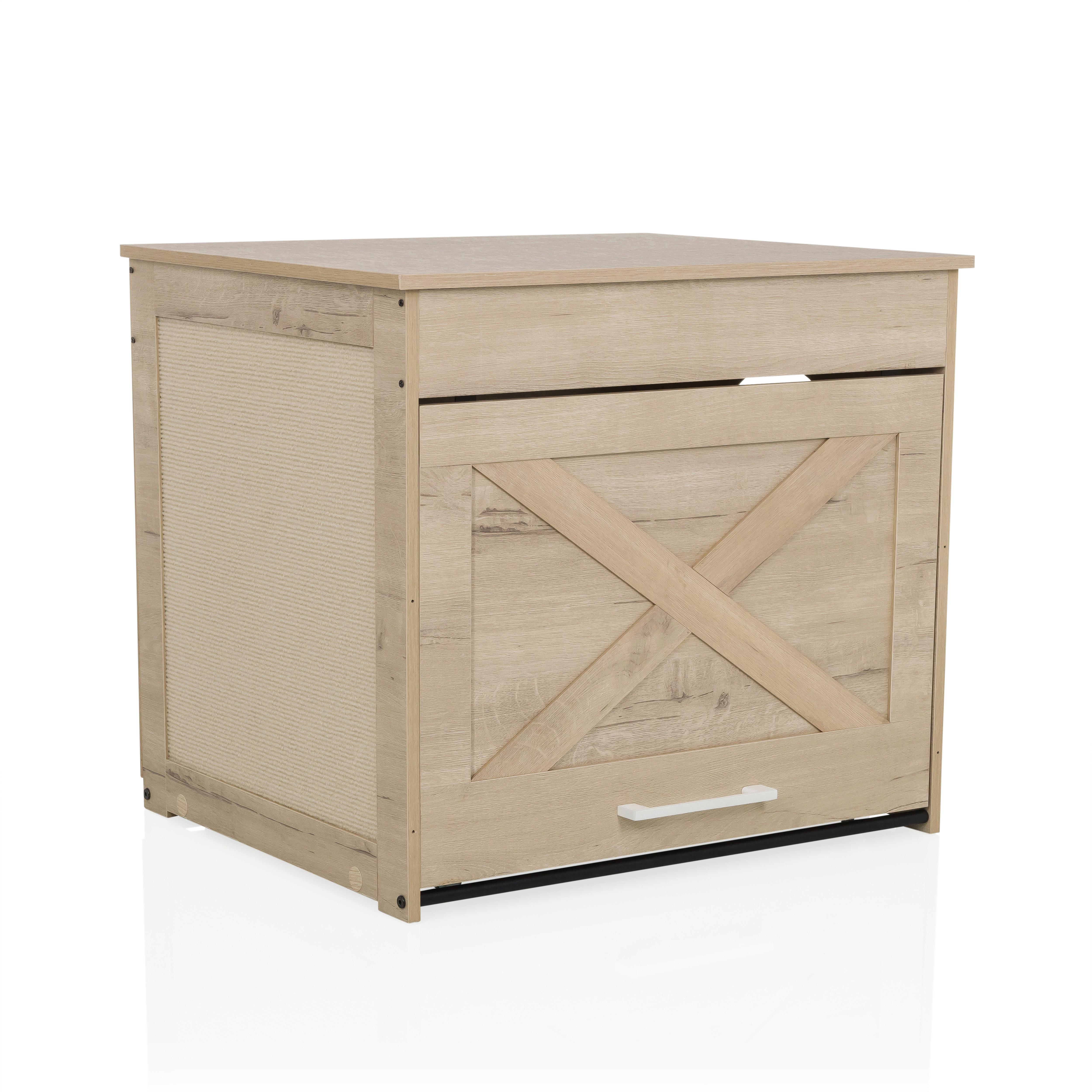 Tierhaus Kitty Pawbox Eichefarben B: 60cm - Eichefarben, MODERN, Holzwerkstoff (60/53,5/50cm) - MID.YOU