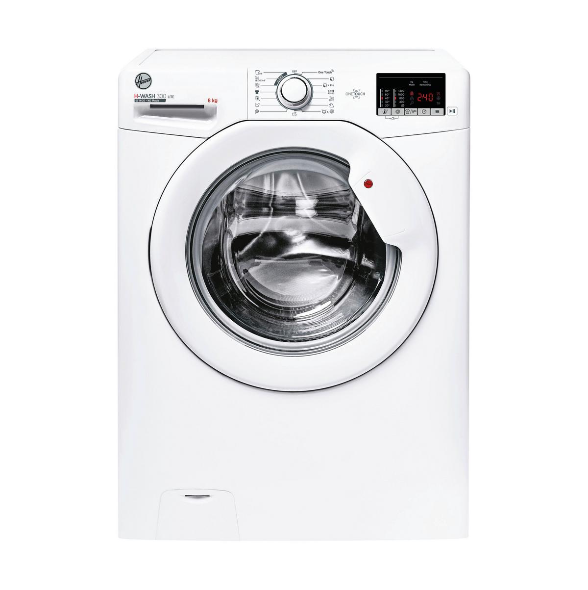 Waschmaschine Hoover H3w 482da3/1-S 8 Kg 1400 U/min - Weiß, Basics, Glas/Kunststoff (60/85/53,00cm) - Hoover