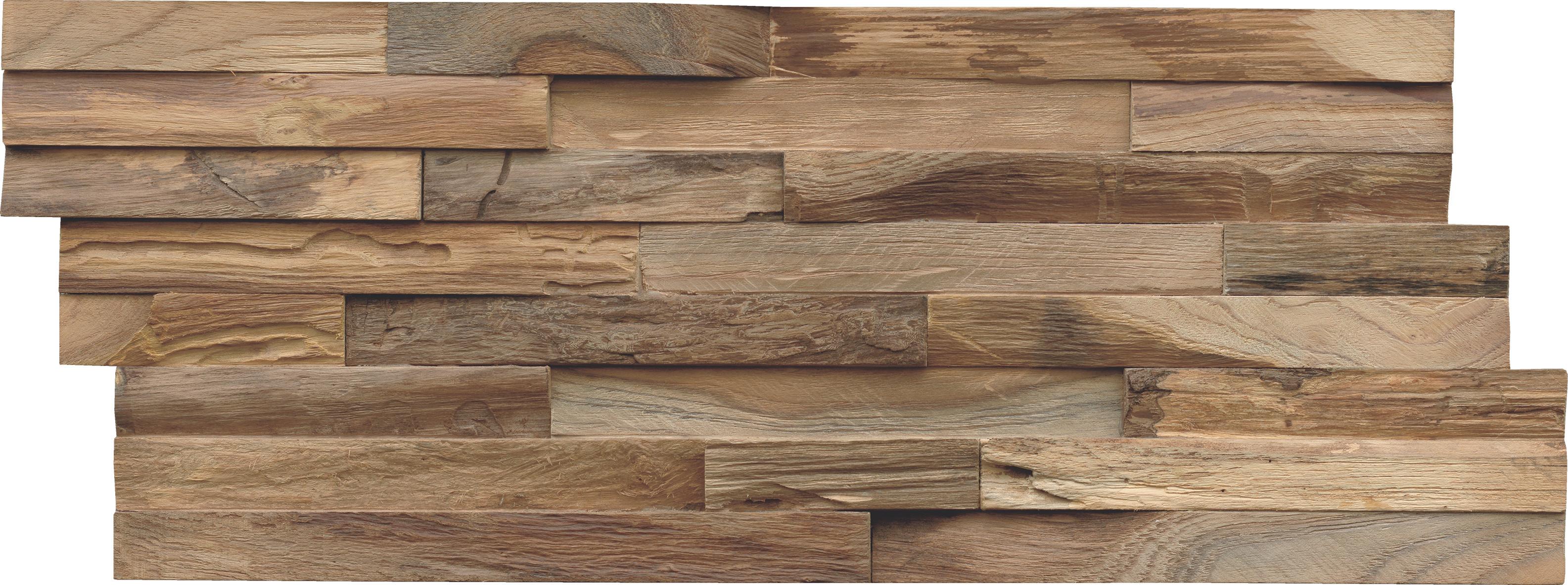 Wandverkleidung Teak Elegance Natur - Braun, Basics, Holz (50/20/2cm)