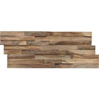 Wandverkleidung Teak Elegance Natur - Braun, Basics, Holz (50/20/2cm)