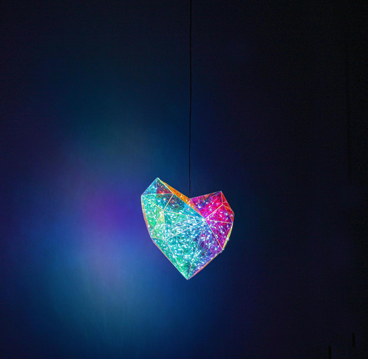 DEKORAČNÍ LED SVÍTIDLO HERZI - průhledné, Moderní, plast (6,5/23/20cm) - Mömax