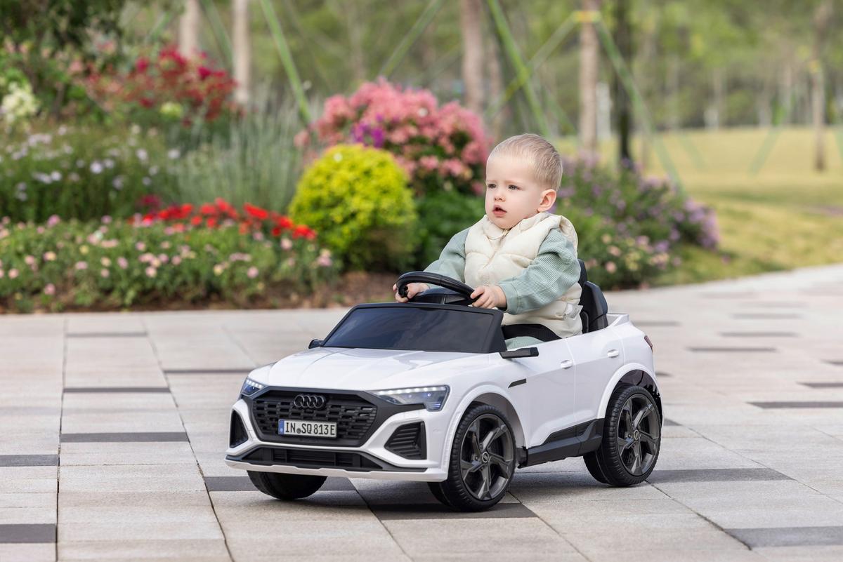 ELEKTRO-KINDERAUTO AUDI TTS - Weiß, Trend, Kunststoff/Metall (99/54/46cm) - BUNINO