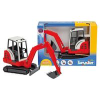 Bruder Minibagger Schaeff Hr16 02432 - Rot/Schwarz, Kunststoff - Bruder