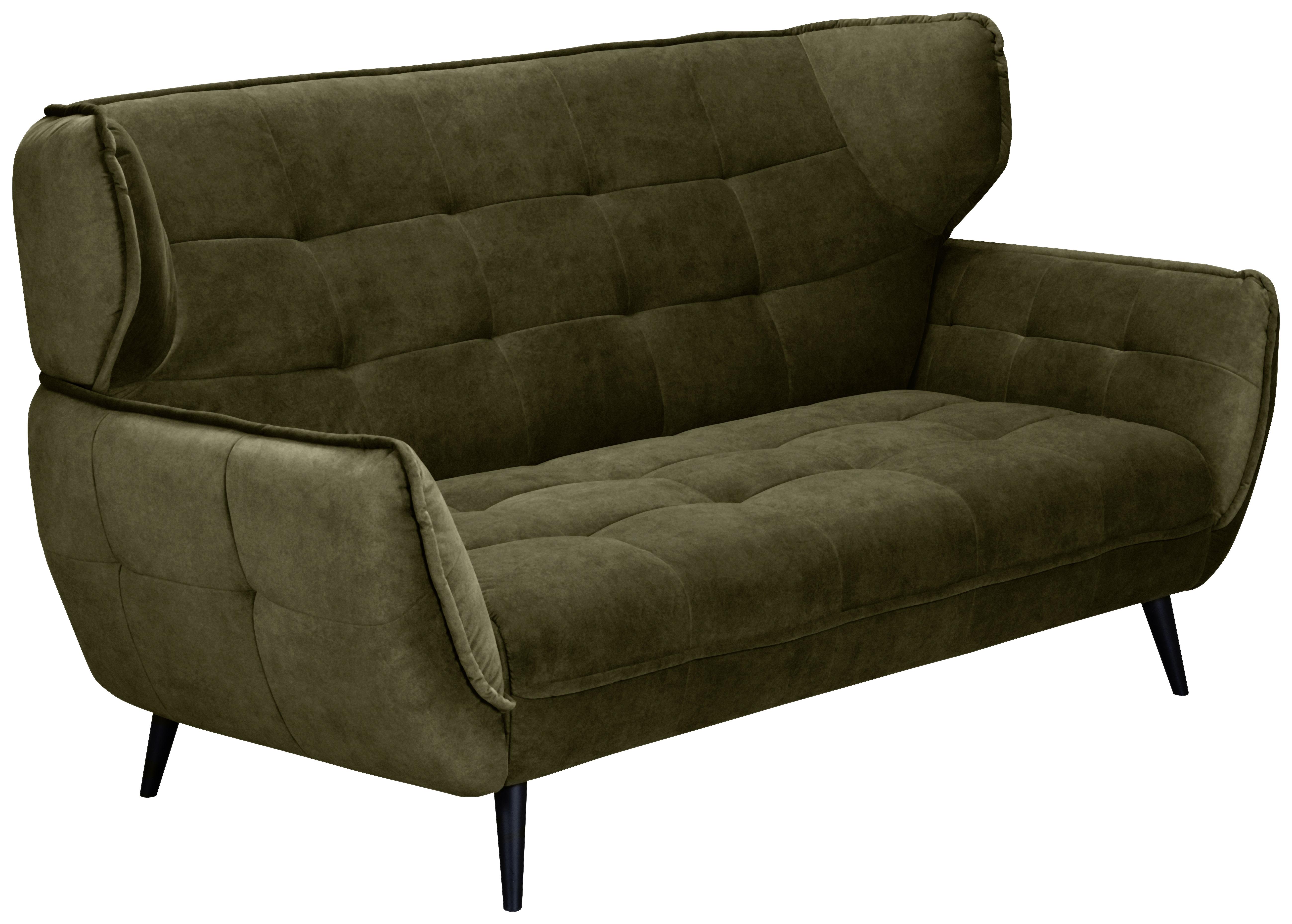 Dvojmiestna Pohovka Ariana - olivovozelená, Moderný, textil (191/105/98cm)