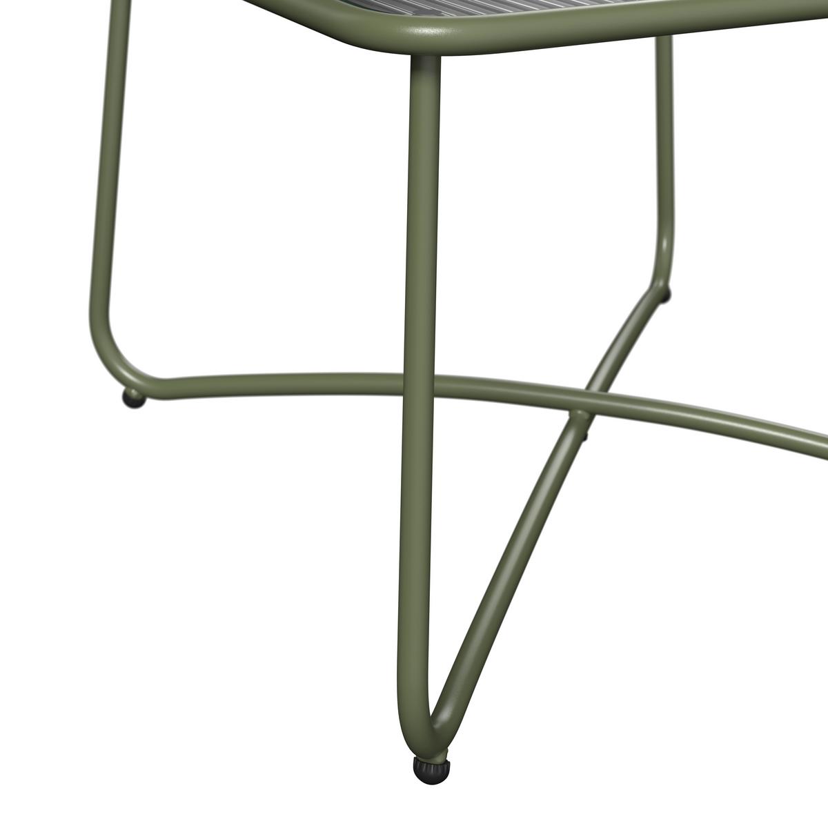 Balkonset Delhi - Transparent/Grün, Basics, Glas/Textil - Beldano