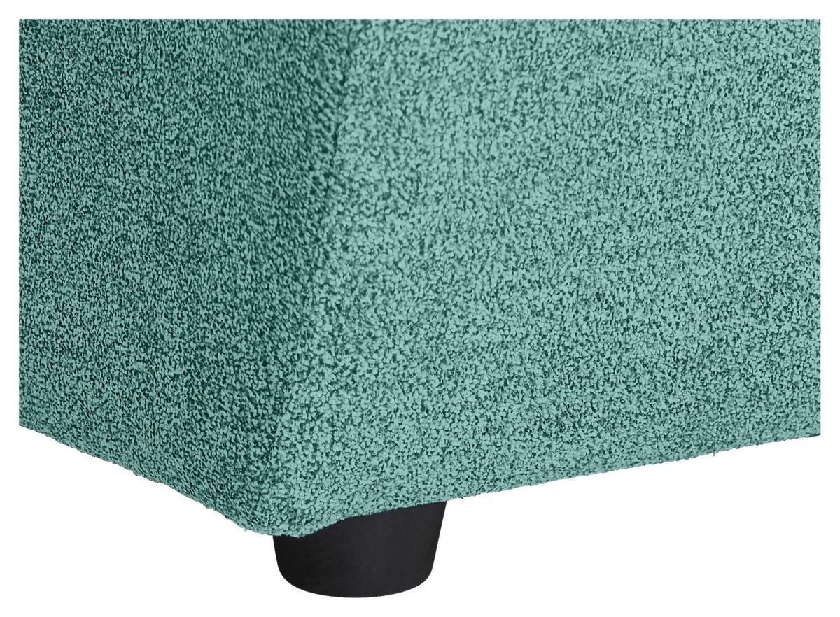 Ecksofa Larisa Mintgrün S: 235x158 cm - Schwarz/Mintgrün, KONVENTIONELL, Textil (235/158cm) - P & B