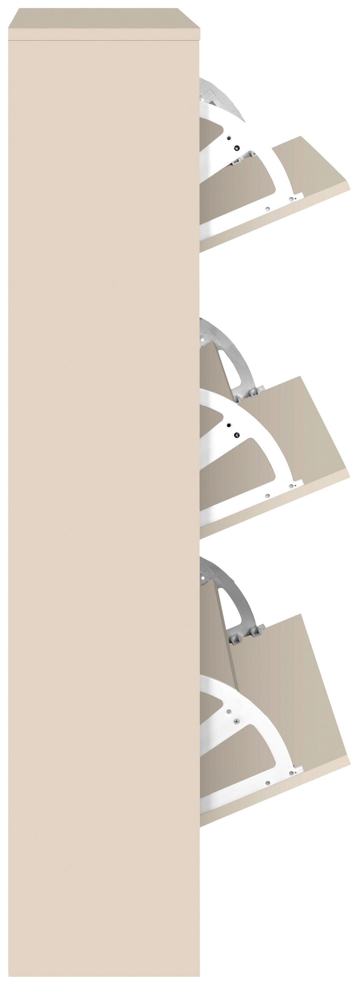 Schuhkipper Zwolle Beige B: 60 Cm - Beige, Trend, Holzwerkstoff (60/117/24cm)