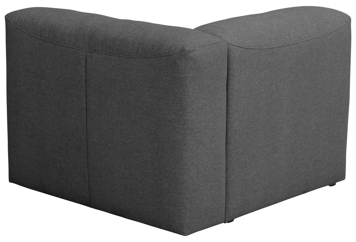 Eckelement Lena Anthrazit Flachgewebe - Anthrazit, Design, Textil (100/73/100cm) - Max Winzer