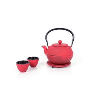 Teekannenset Ew-Ge-1705r - Rot, Basics, Metall (1100ml) - Echtwerk