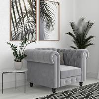 Sessel Firenze Hellgrau, Relaxfunktion - Hellgrau/Schwarz, Basics, Textil (111/83/87cm) - Livetastic