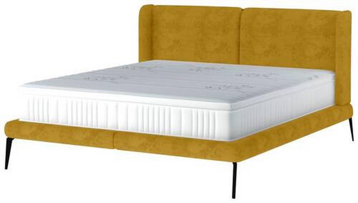Polsterbett Tessina Sorisso - Gelb/Schwarz, MODERN, Textil (180/200cm) - Livetastic