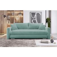 Schlafsofa Ralf Hellblau B: 232 cm - Silberfarben/Hellblau, Design, Textil (232/88/105cm) - MID.YOU