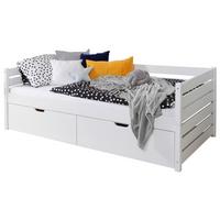 Stauraumbett Naomi - Weiß, MODERN, Holz (90/200cm) - MID.YOU
