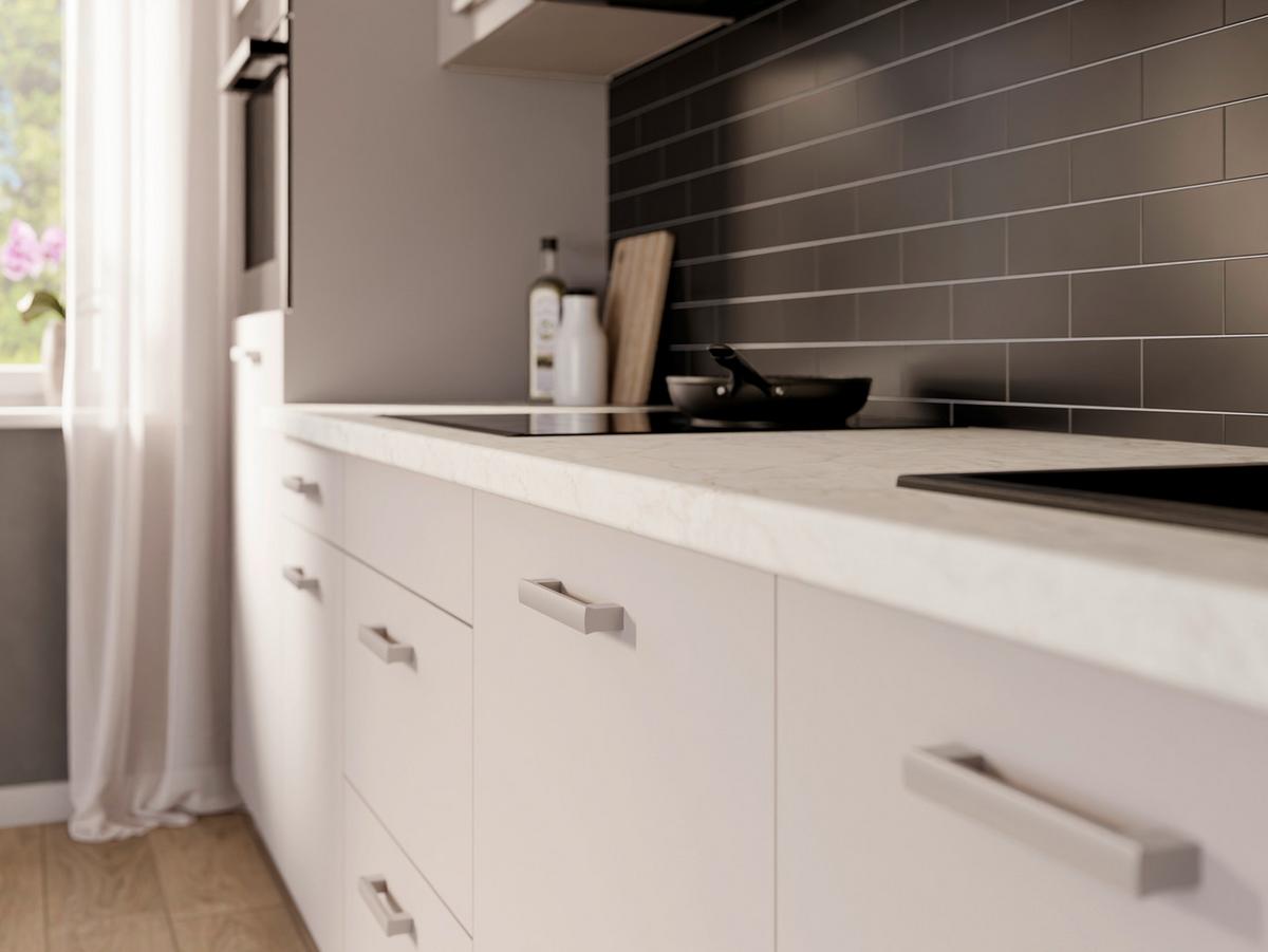 Kuchynský blok CORTINA kašmírový dekor - biela/kašmírová, kompozitné drevo/plast (280/200/60cm)