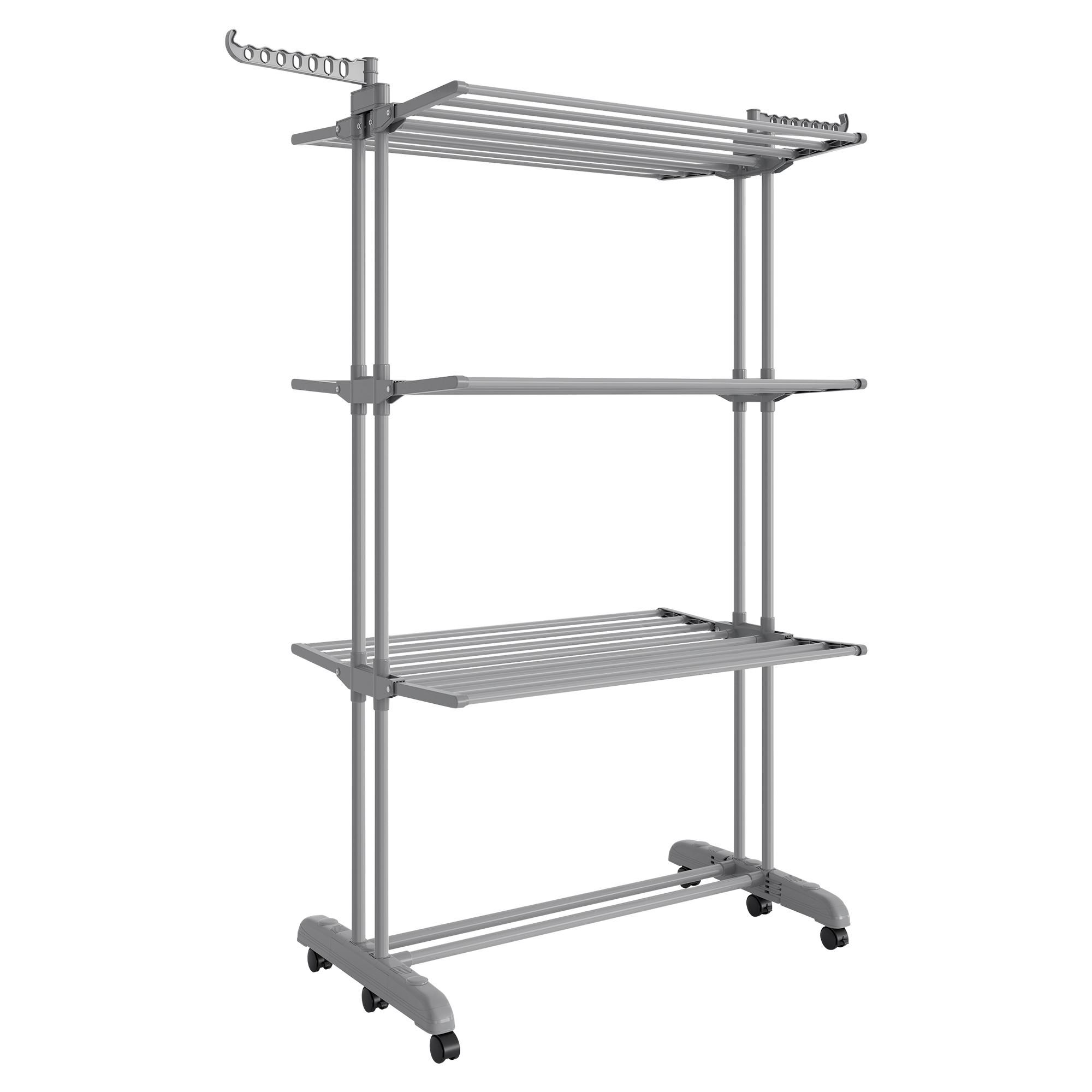 Wäschetrockner Metall/Kunststoff, Grau - Grau, Basics, Kunststoff/Metall (125,5/172,5/63,5cm)