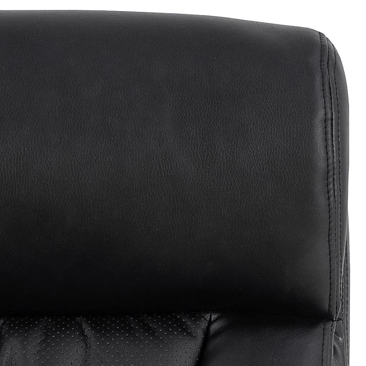 Chefsessel Benson B: 64,5 Cm - Chromfarben/Schwarz, Design, Textil/Metall (64,5/120/83cm) - MID.YOU
