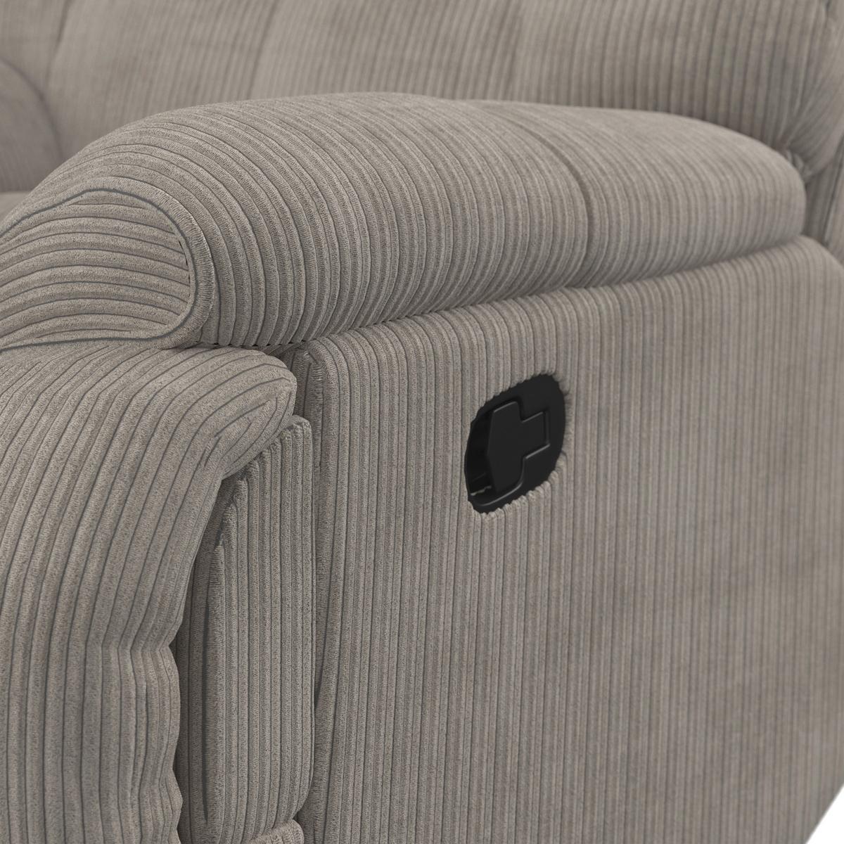 Relaxačné kreslo NATALIE, sivá - čierna/sivá, Modern, kov/drevo (98/94/106cm) - Bessagi Home