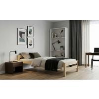 Kinder-/Juniorbett Aleks Kiefer Echtholz B: 90cm - Birkefarben/Kieferfarben, MODERN, Holz (90/200cm) - MID.YOU