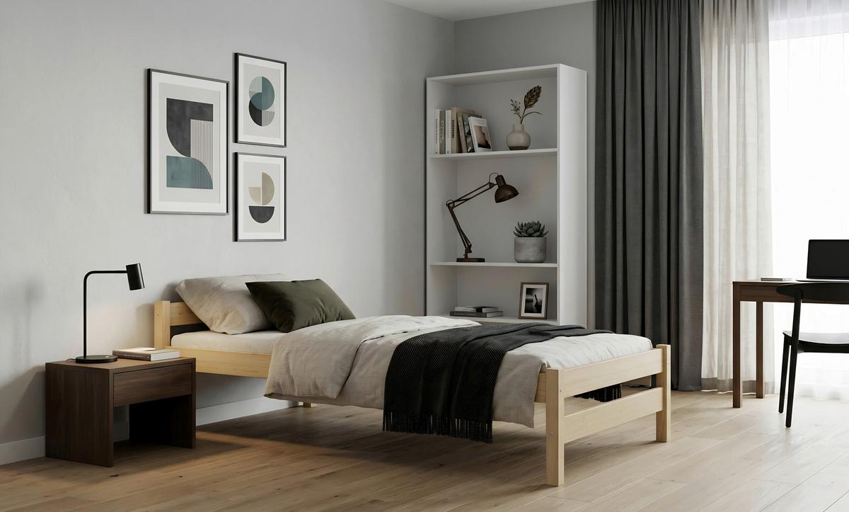 Kinder-/Juniorbett Aleks Kiefer Echtholz B: 90cm - Kieferfarben, MODERN, Holz (90/180cm) - MID.YOU