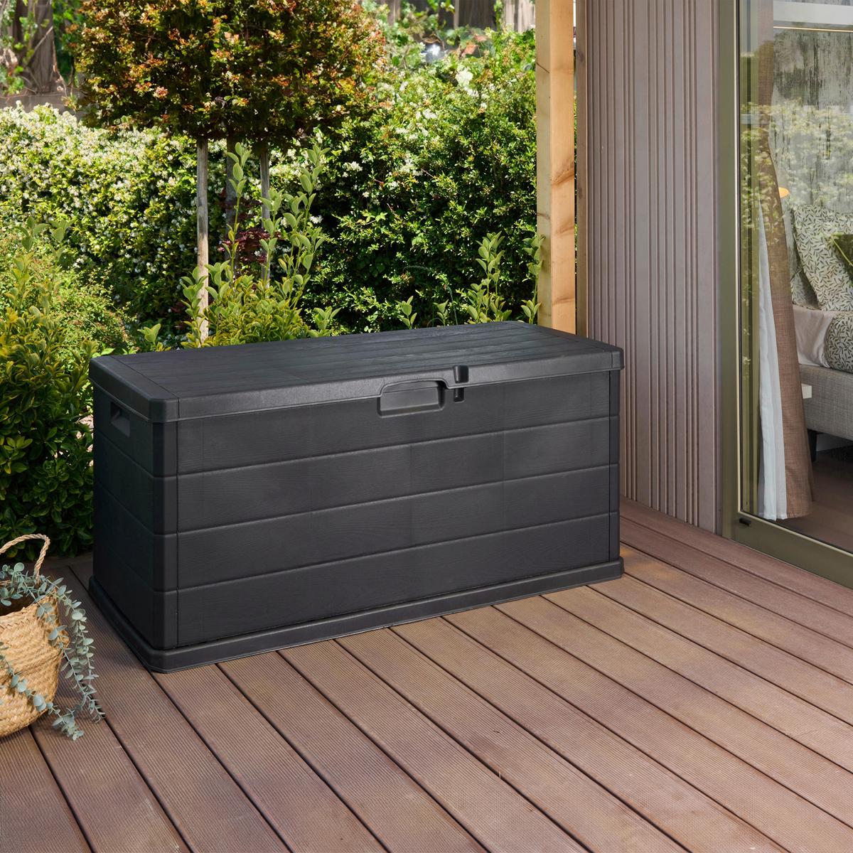 Kissenbox Alpha - Anthrazit, MODERN, Kunststoff (118/59/57cm) - Luca Bessoni