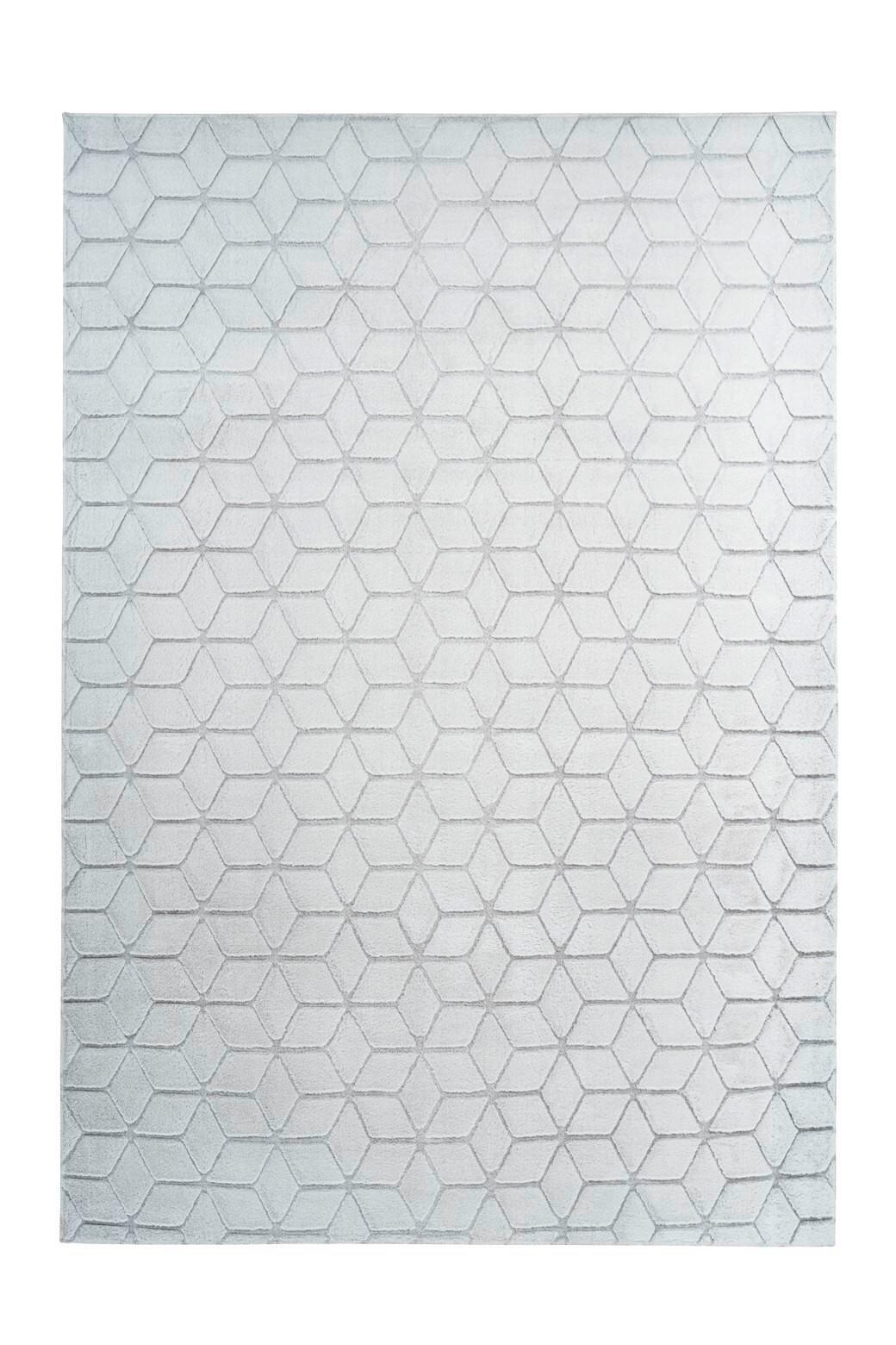 Teppich Grau, Weiß Vivica 125, Bxl: 80x150 Cm - Weiß/Grau, KONVENTIONELL, Textil (80/150cm)