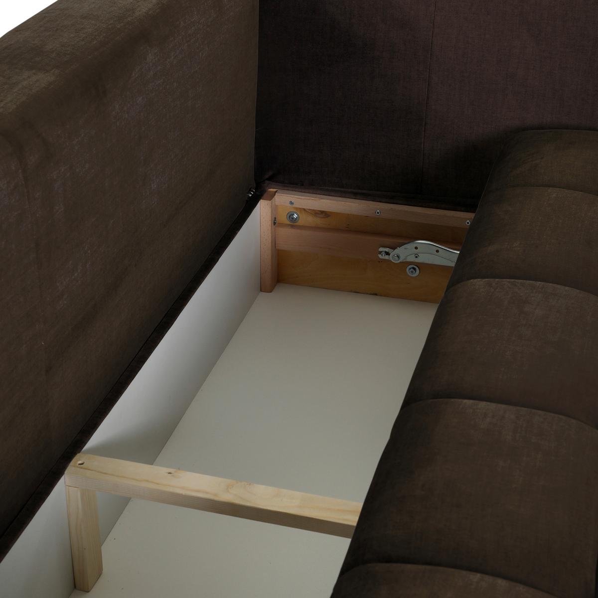 2-Sitzer-Sofa Mit Schlaffunktion Meyford B:250cm - Dunkelbraun/Schwarz, KONVENTIONELL, Textil (250/70/118cm) - MID.YOU